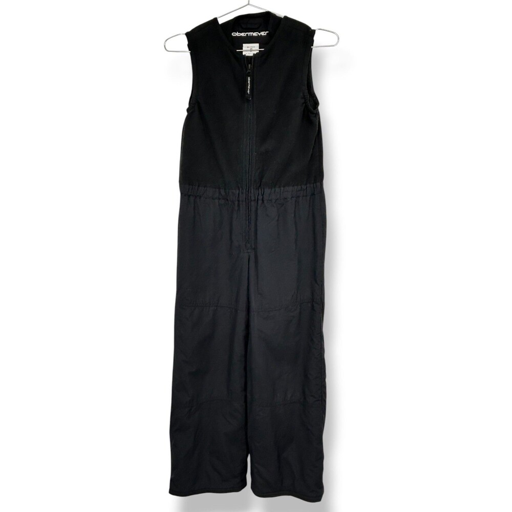 Obermeyer Kids Ski Bib Snow Pants BLACK Sz 8 Snowboard Outerwear